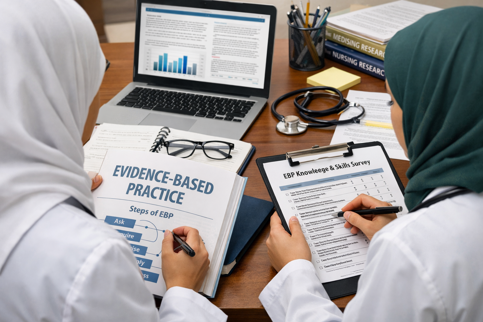 Pro. Ahmad Batran and Dr. Muath Abu Ejheisheh published a new research paper titled” Assessing knowledge, attitudes, and skills toward evidence-based practice among Palestinian nursing students”.