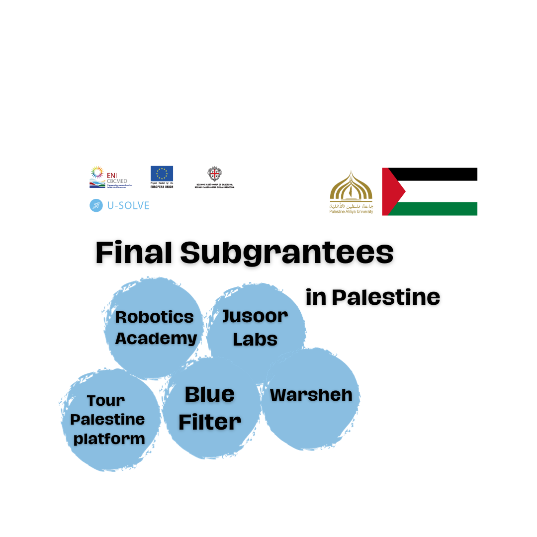 Palestine Ahliya University announces its final subgrant winners Palestine Ahliya University announces its final subgrant winners